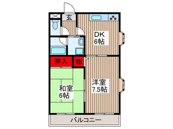 グランドコ－ト美原の物件間取画像